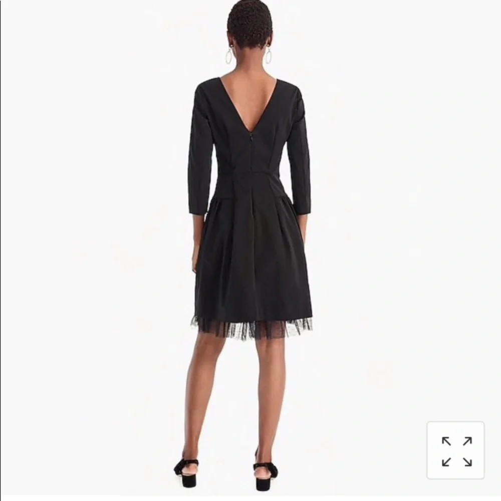 J.crew dress tulle hem,‎ sz 4 cocktail classic elegant party holiday BLD